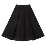Teen Black Stretch A-Line Skirt
