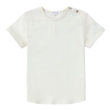 White Round Neck Shirt- Short Sleeve
