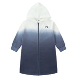 Blue Hooded Terry Dress