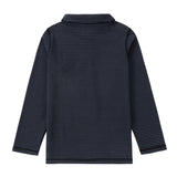 Slate Blue Striped Polo
