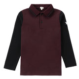 Maroon Colorblock Polo