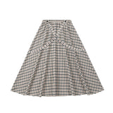 Vintage Plaid Maxi Skirt