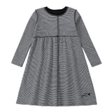 Black and White Striped Dress
