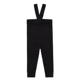 Black Knit Suspender Legging