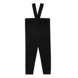 Black Knit Suspender Legging
