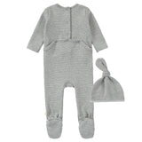Grey Striped Footie