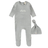 Grey Striped Footie