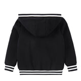 Black Sherpa-Lined Hoodie