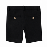 Black Pique Shorts