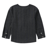 Black, Ivory, and Gold Grid Mandarin