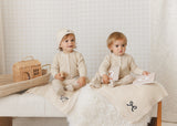 Cardigan & Hat-Bow Set