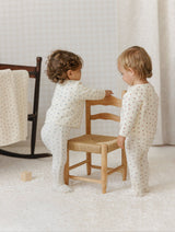 Blue Cherry Footie Set