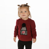 Burgundy Hat Sweatshirt