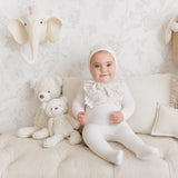 Cherry & Flower Bib Footie