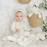 Leaf Print Bib Footie