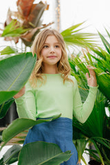 Girls Pale Lime Green T-Shirt