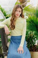 Teens Pale Yellow Polo