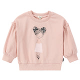 Light Pink Sweatshirt With Doll Print
