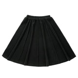 Green Velour Paneled Skirt