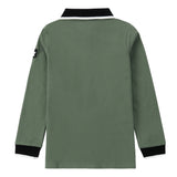 Sage Polo With Black and White Details