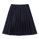 Teens Stretch Navy Pleated Skirt