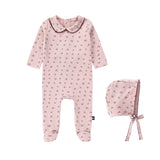 Light Pink Floral Printed Footie