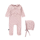 Light Pink Floral Printed Footie