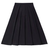 NEW Dark Heather Gray Midi A-Line Skirt