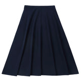 NEW Bright Navy Midi A-Line Skirt
