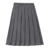 Grey Wide Pleated Skirt