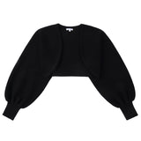 Black Knit Open Shrug