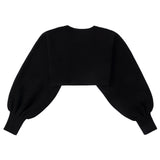 Black Knit Open Shrug