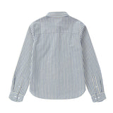 Teens Navy Stripe Collared Shirt
