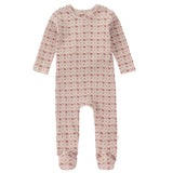 Flower Print Footie