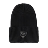 Black W/ Grey Patch Beanie