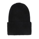 Black W/ Grey Patch Beanie