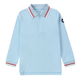 Light Blue/ Red Trim Polo