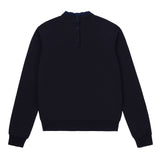 Teens Navy Ruffle Collar Sweatshirt