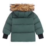 Boys Green Winter Coat