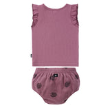 Raspberry Tank and Terry Bloomer Set