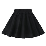 Black Shirred Skirt