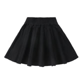 Black Shirred Skirt