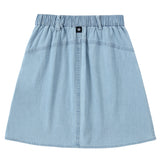 Light Denim Braided Pocket Skirt