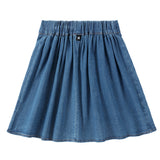 Denim Wrap Bow Skirt