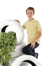 Boys Butter Yellow Polo