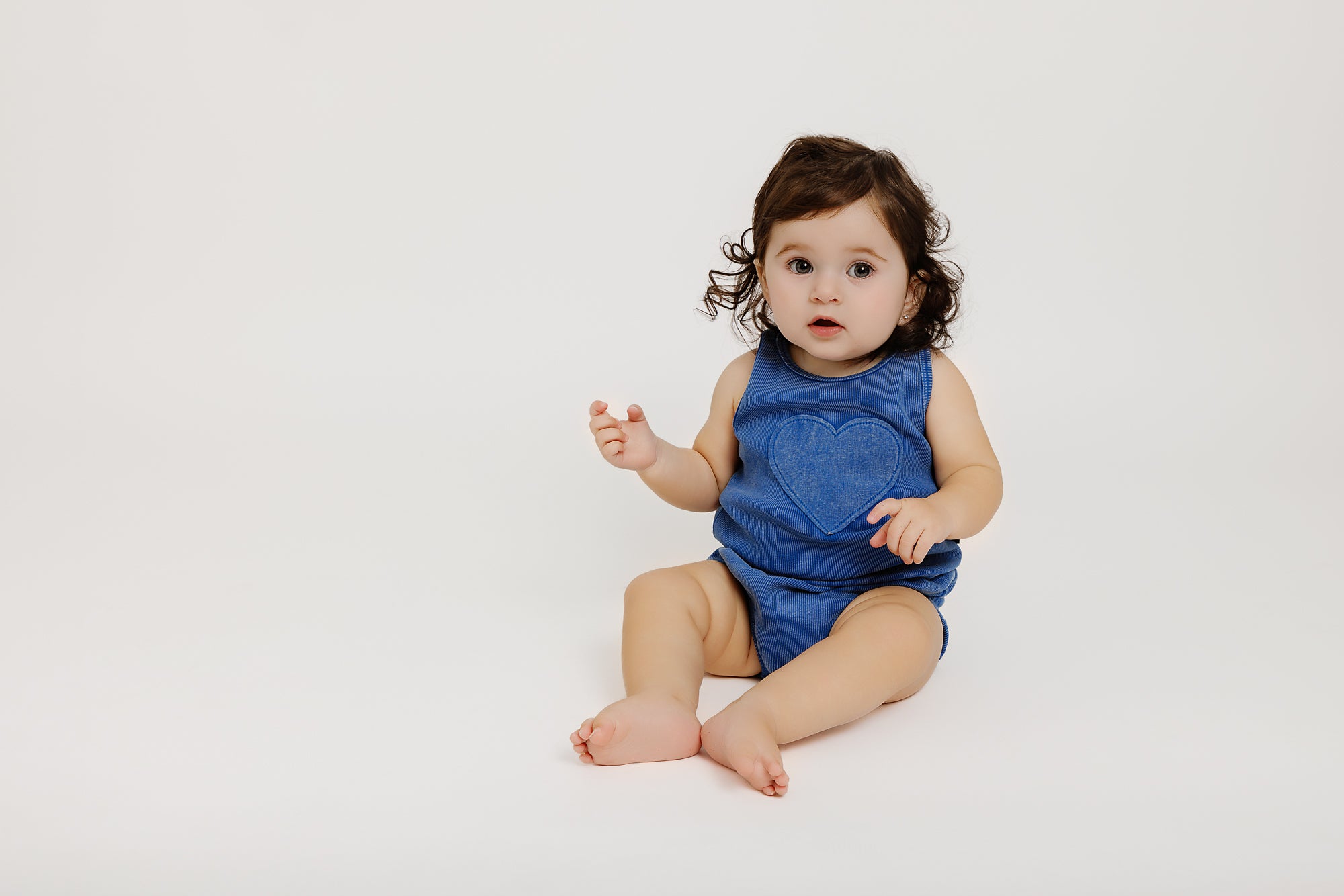 Blue Wash Heart Set