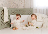 Pink Floral Striped Blanket