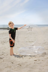 Black & Neon Swim Trunk