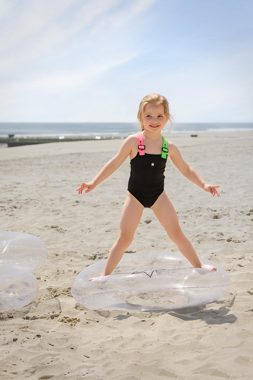 Black & Neon Bathing Suit