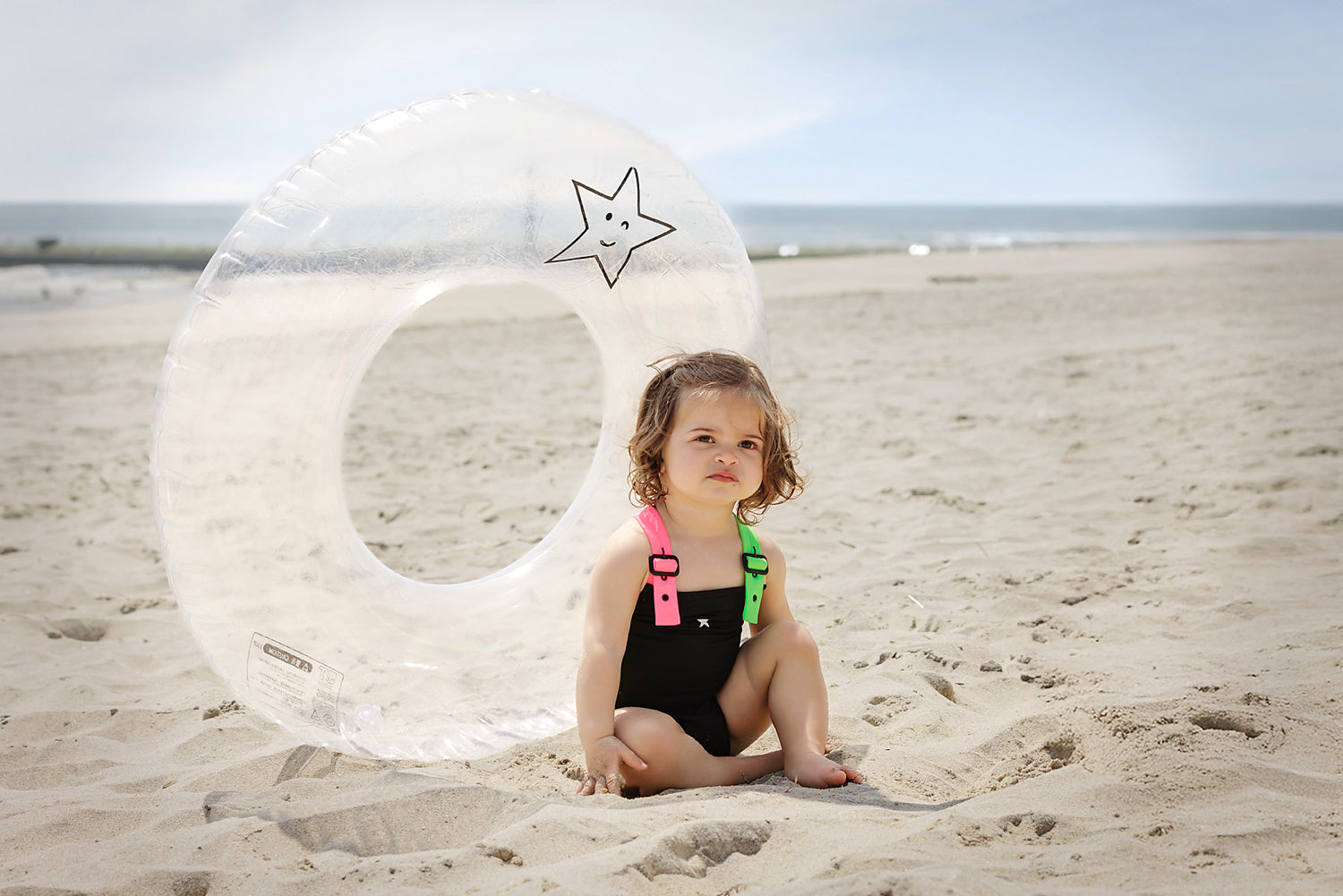 Black & Neon Bathing Suit